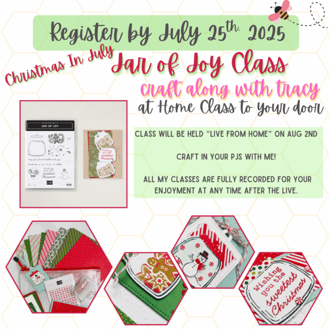 Jar of Joy- Christmas in July Craft Along Class Graphic