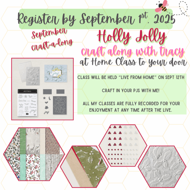 Holly Jolly Sept Craft Along Class Graphic