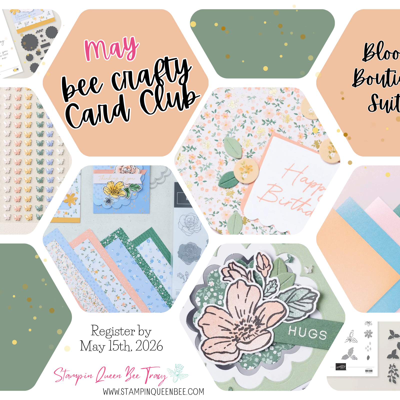 May bee crafty card club collage